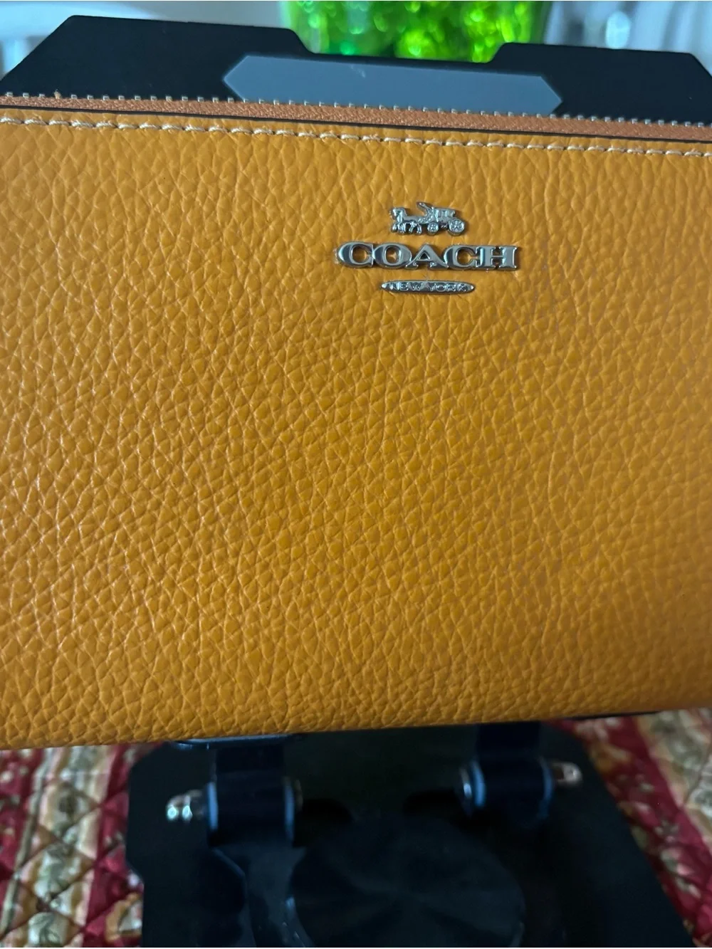 Coach pebbled leather